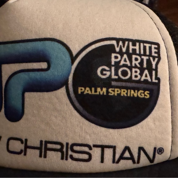 Andrew Christian White Party Palm Springs Hat - Picture 9 of 9